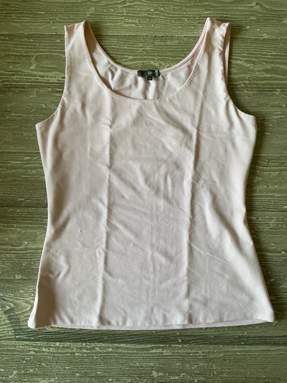 Judy P Smooth Tank Top, Pale Pink, Size M